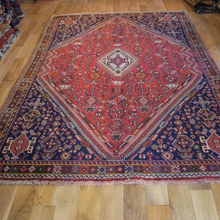 Hand-Knotted Qashgai Rug From Iran (Persian)