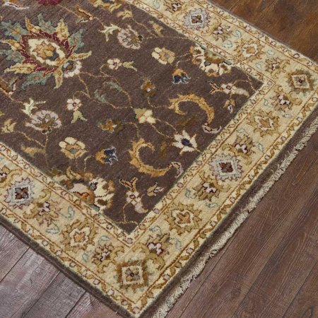 Hand-Knotted Agra Ziegler Runner From India