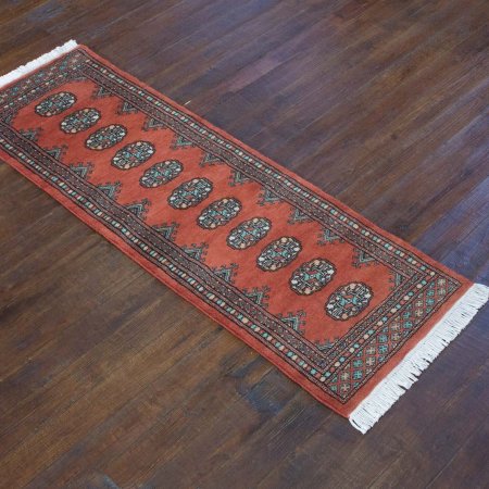 Hand-Knotted Bokhara Runner From Pakistan