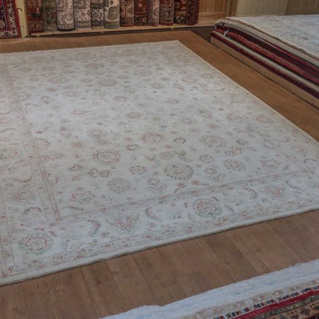 Hand-Knotted Ziegler Rug From Afghanistan