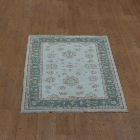 Hand-Knotted Ziegler Rug From Afghanistan