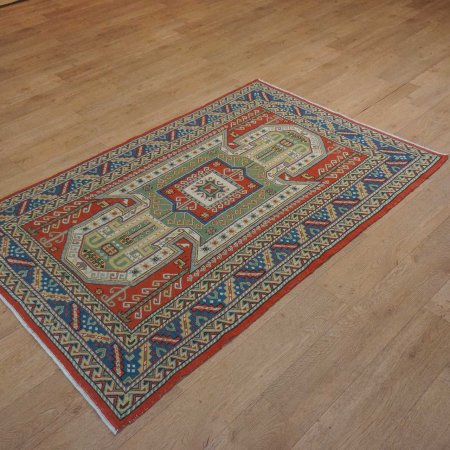 Hand-Knotted Soumak Soumak Kilim From Turkey