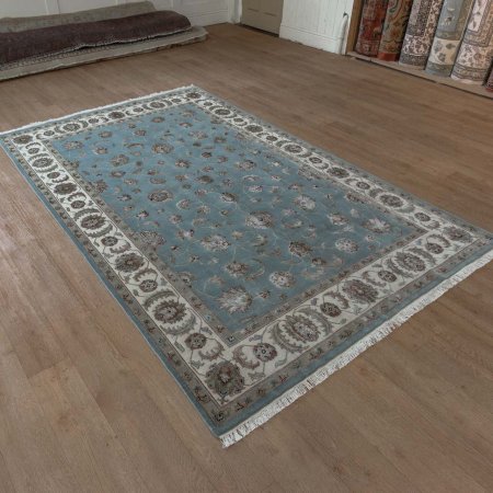 Hand-Knotted Royal Taj Rug From India