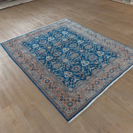 Hand-Knotted Veramin Rug From Iran (Persian)