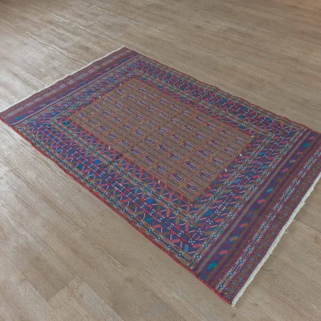 Hand-Woven Maliki Kilim Kilim From Afghanistan