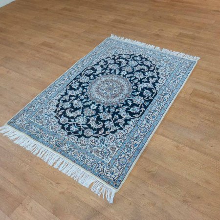 Hand-Knotted Nain Rug From Iran (Persian)