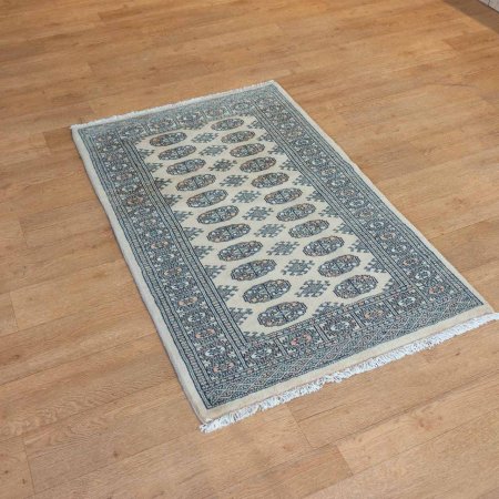 Hand-Knotted Bokhara Rug From Pakistan