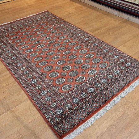 Hand-Knotted Bokhara Rug From Pakistan