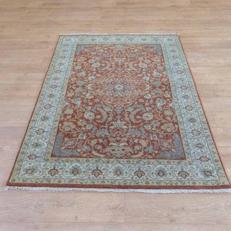 Hand-Knotted Imperial Jewel Rug From India