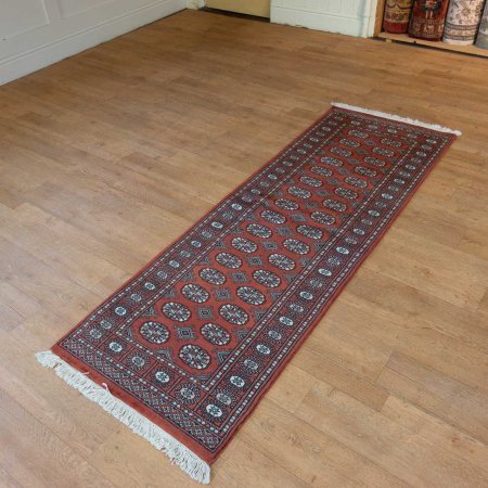 Hand-Knotted Bokhara Runner From Pakistan