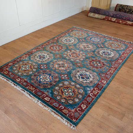 Hand-Knotted Aryana Ziegler Rug From Afghanistan