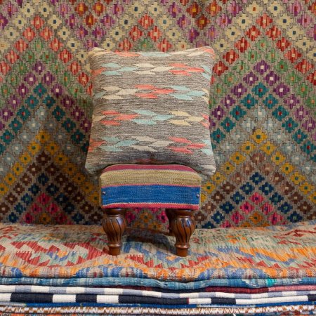 Hand-Made Mazar Cushion From Afghanistan