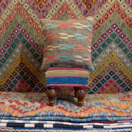 Hand-Made Mazar Cushion From Afghanistan