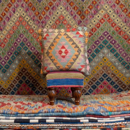 Hand-Made Mazar Cushion From Afghanistan