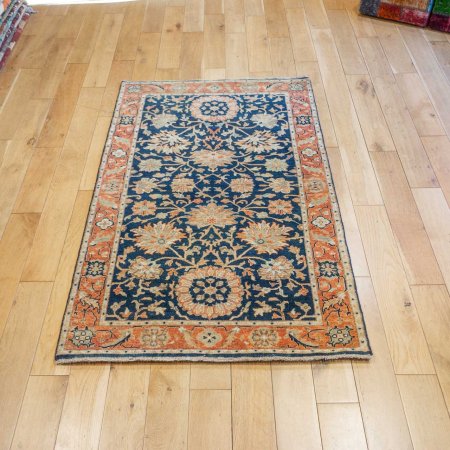 Hand-Knotted Fine Serapi Rug From India