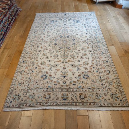 Hand-Knotted Kashan Rug From Iran (Persian)
