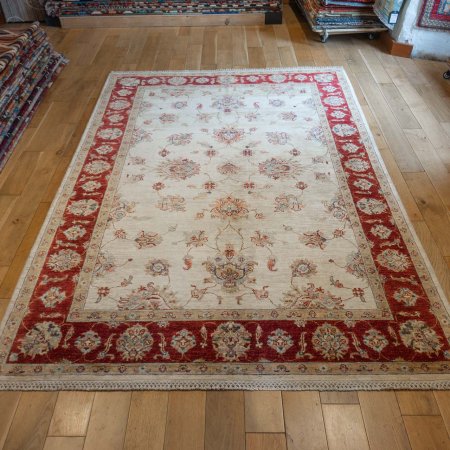 Hand-Knotted Sultanabad Rug From Afghanistan