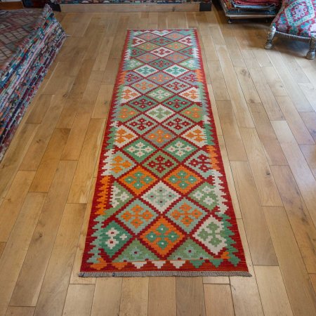 Hand-Made Mazar Kilim From Afghanistan