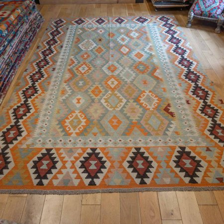 Hand-Made Mazar Kilim From Afghanistan