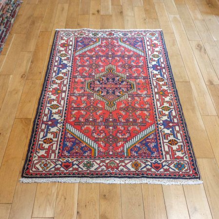 Hand-Knotted Enjilas Rug From Iran (Persian)