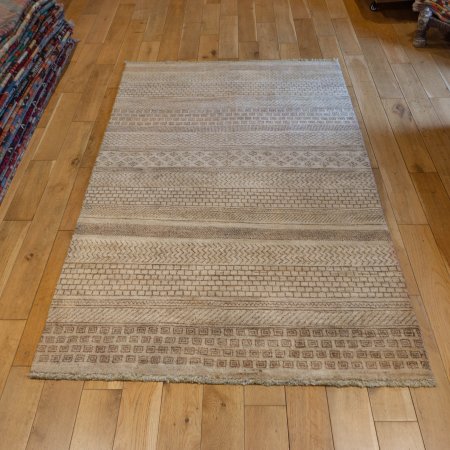 Hand-Knotted Afghan Khyber Rug From Afghanistan