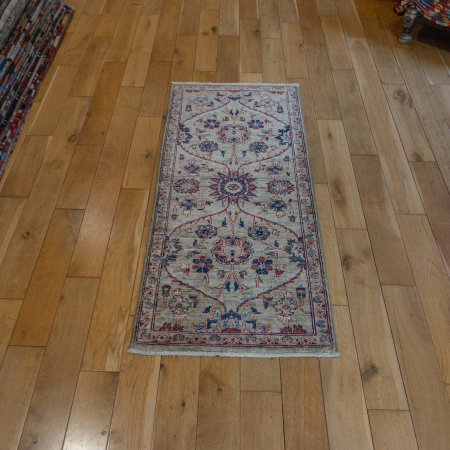 Hand-Knotted Fine Mamluk Rug From Afghanistan