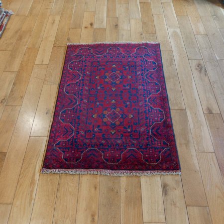 Hand-Knotted Khan Mahomadi Rug From Afghanistan