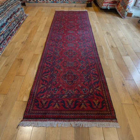 Hand-Knotted Khan Mahomadi Runner From Afghanistan