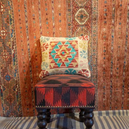 Hand-Made Mazar Cushion From Afghanistan