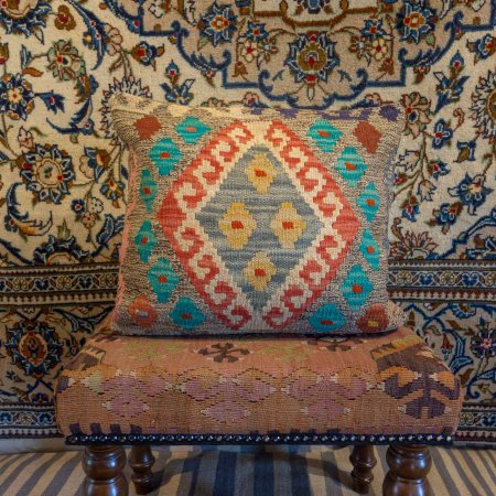 Hand-Made Mazar Cushion From Afghanistan