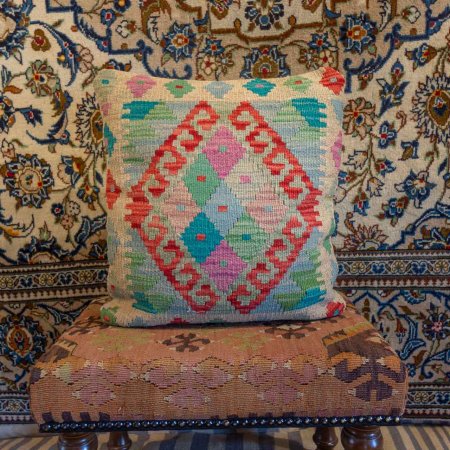 Hand-Made Mazar Cushion From Afghanistan