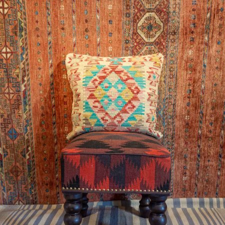 Hand-Made Mazar Cushion From Afghanistan