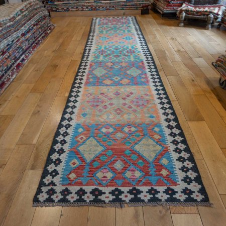 Hand-Made Mazar Runner From Afghanistan