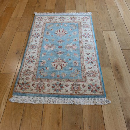 Hand-Knotted Ziegler Rug From Afghanistan