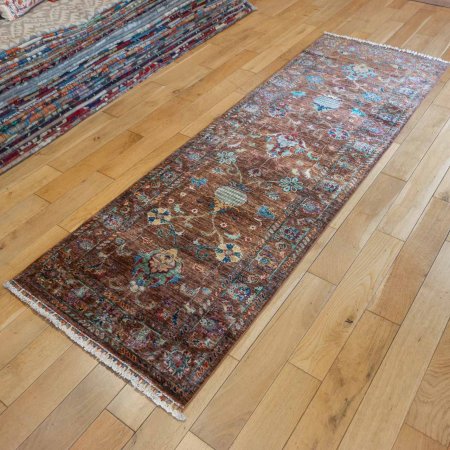 Hand-Knotted Sultanabad Runner From Afghanistan