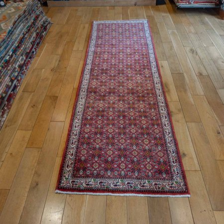 Hand-Knotted Hosseinabad Runner From Iran (Persian)