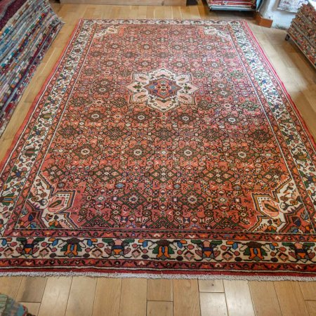 Hand-Knotted Hosseinabad Rug From Iran (Persian)