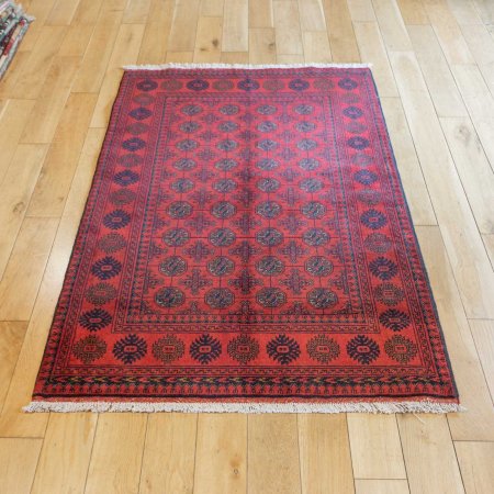 Hand-Knotted Khan Mahomadi Rug From Afghanistan