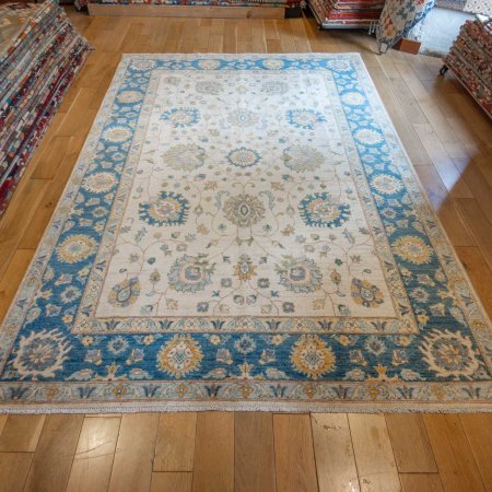 Hand-Knotted Sultanabad Rug From Afghanistan