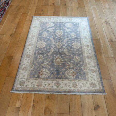 Hand-Knotted Ziegler Rug From Afghanistan