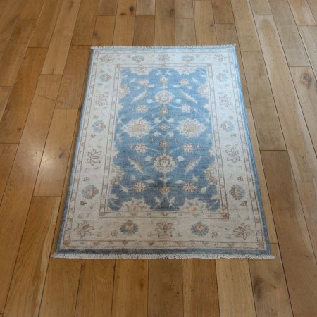 Hand-Knotted Ziegler Rug From Afghanistan