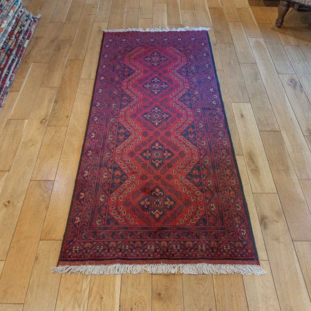 Hand-Knotted Khan Mahomadi Runner From Afghanistan