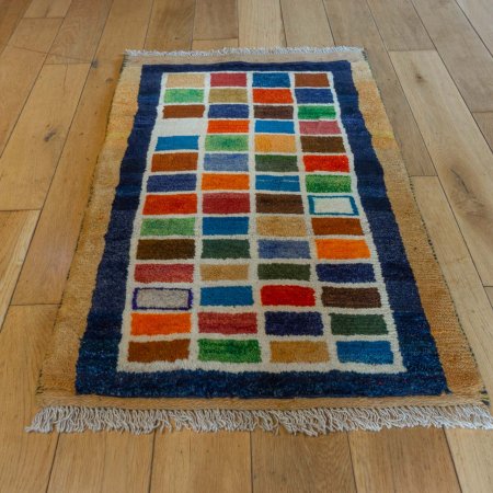 Hand-Knotted Gabbeh Rug From Iran (Persian)