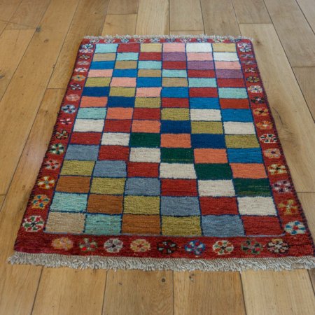 Hand-Knotted Gabbeh Rug From Iran (Persian)