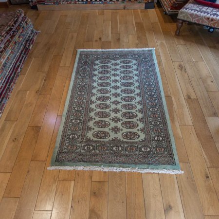 Hand-Knotted Bokhara Rug From Pakistan