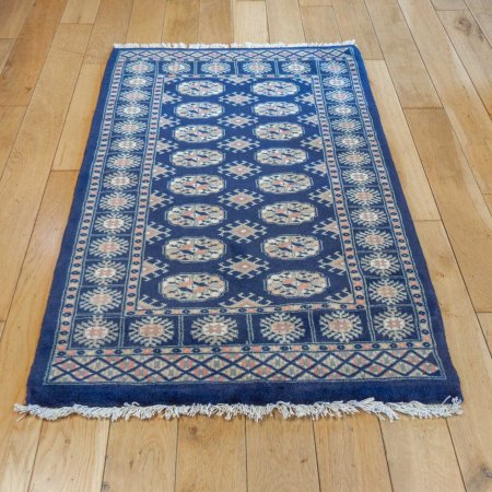 Hand-Knotted Bokhara Rug From Pakistan