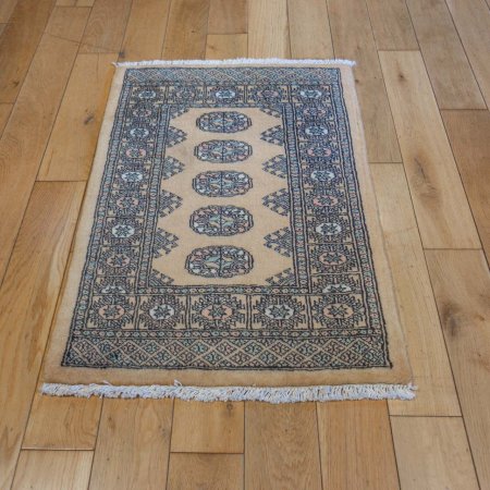 Hand-Knotted Bokhara Rug From Pakistan