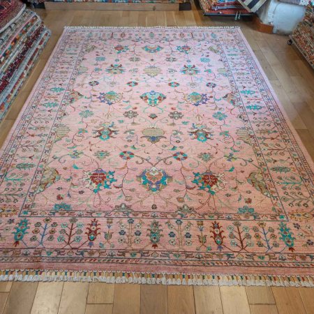 Hand-Knotted Sultanabad Rug From Afghanistan