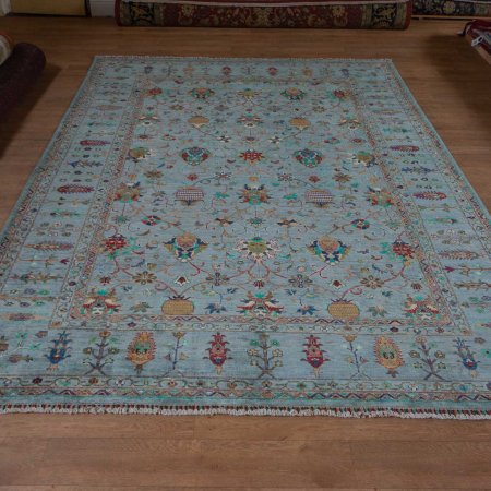 Hand-Knotted Sultanabad Rug From Afghanistan