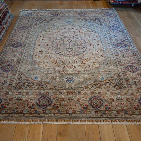 Hand-Knotted Fine Sultani Rug From Afghanistan